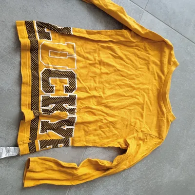 t shirt manche longue neuf original   inscription tout le tour   kiabi